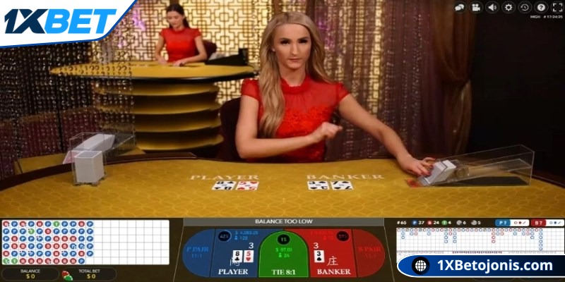 Thông tin tổng quan về sảnh baccarat 1xBet