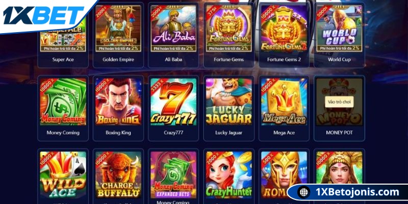 Sảnh slot 1xBet - Trải nghiệm tốt và có cơ hội thắng lớn 1 Nhiều tựa game trong sảnh slot 1xBet đang đợi bạn